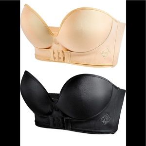 2 Pieces Strapless Pushup Bras